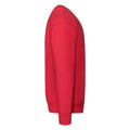 Red - Side - Fruit of the Loom Mens Premium Drop Shoulder Sweatshirt