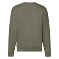 Classic Olive - Back - Fruit of the Loom Mens Premium Drop Shoulder Sweatshirt