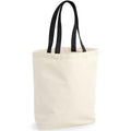 Natural-Black - Front - Westford Mill Fairtrade Shopper Bag