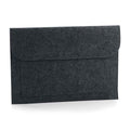 Charcoal Melange - Front - Bagbase Felt Laptop Sleeve