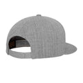 Heather Grey - Back - Flexfit Mens Classic Snapback Cap