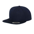 Dark Navy-Dark Navy - Front - Flexfit Mens Classic Snapback Cap