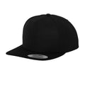 Black - Front - Flexfit Mens Classic Snapback Cap