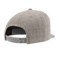 Heather Grey-Heather Grey - Back - Flexfit Mens Classic Snapback Cap