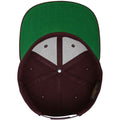 Maroon - Side - Flexfit Mens Classic Snapback Cap