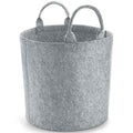 Grey Melange Melange - Front - Bagbase Felt Laundry Basket