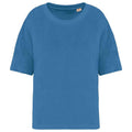 Riviera Blue - Front - Native Spirit Womens-Ladies Terrycloth T-Shirt