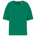 Malachite Green - Front - Native Spirit Womens-Ladies Terrycloth T-Shirt