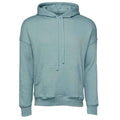 Heather Blue - Front - Bella + Canvas Unisex Adult Sponge Fleece Hoodie