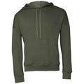 Military Green - Front - Bella + Canvas Unisex Adult Sponge Fleece Hoodie