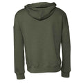 Military Green - Back - Bella + Canvas Unisex Adult Sponge Fleece Hoodie