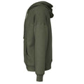 Military Green - Side - Bella + Canvas Unisex Adult Sponge Fleece Hoodie