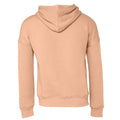 Peach - Back - Bella + Canvas Unisex Adult Sponge Fleece Hoodie