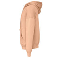 Peach - Side - Bella + Canvas Unisex Adult Sponge Fleece Hoodie