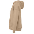 Tan - Side - Bella + Canvas Unisex Adult Sponge Fleece Hoodie