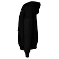 Black - Side - Bella + Canvas Unisex Adult Sponge Fleece Hoodie