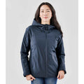 Navy-Graphic Grey - Side - Stormtech Womens-Ladies Nostromo Thermal Soft Shell Jacket