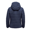 Navy - Back - Stormtech Womens-Ladies Nautilus Quilted Hooded Jacket