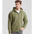 Classic Olive - Lifestyle - Fruit of the Loom Unisex Adult Premium Full Zip Hoodie