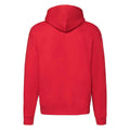 Red - Back - Fruit of the Loom Unisex Adult Premium Full Zip Hoodie