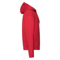 Red - Side - Fruit of the Loom Unisex Adult Premium Full Zip Hoodie