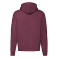 Burgundy - Back - Fruit of the Loom Unisex Adult Premium Full Zip Hoodie