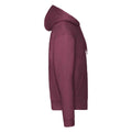 Burgundy - Side - Fruit of the Loom Unisex Adult Premium Full Zip Hoodie