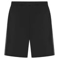 Black-Gunmetal - Back - Finden & Hales Childrens-Kids Knitted Sweat Shorts