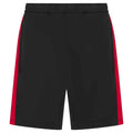 Black-Red - Front - Finden & Hales Childrens-Kids Knitted Sweat Shorts