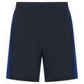 Navy-Royal Blue - Front - Finden & Hales Childrens-Kids Knitted Sweat Shorts