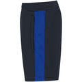 Navy-Royal Blue - Side - Finden & Hales Childrens-Kids Knitted Sweat Shorts