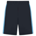 Navy-Sky Blue - Back - Finden & Hales Childrens-Kids Knitted Sweat Shorts