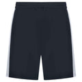 Navy-White - Back - Finden & Hales Childrens-Kids Knitted Sweat Shorts