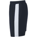 Navy-White - Side - Finden & Hales Childrens-Kids Knitted Sweat Shorts