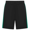 Black-Emerald - Front - Finden & Hales Childrens-Kids Knitted Sweat Shorts