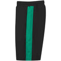 Black-Emerald - Side - Finden & Hales Childrens-Kids Knitted Sweat Shorts