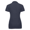 French Navy - Back - Russell Womens-Ladies Pique Stretch Polo Shirt