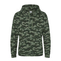 Green Camo - Front - Awdis Mens Camouflage Hoodie