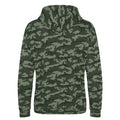 Green Camo - Back - Awdis Mens Camouflage Hoodie