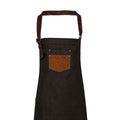 Black-Tan Denim - Back - Premier Division Bibbed Apron