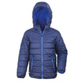 Navy-Royal Blue - Front - Result Core Childrens-Kids Soft Padded Jacket