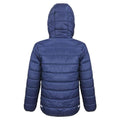 Navy-Lime Green - Back - Result Core Childrens-Kids Soft Padded Jacket