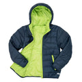 Navy-Lime Green - Side - Result Core Childrens-Kids Soft Padded Jacket