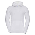 White - Front - Russell Mens Plain Hoodie