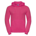 Fuchsia - Front - Russell Mens Plain Hoodie