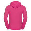 Fuchsia - Back - Russell Mens Plain Hoodie