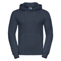 French Navy - Front - Russell Mens Plain Hoodie