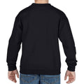 Black - Back - Gildan Childrens-Kids Heavy Blend Drop Shoulder Sweatshirt