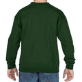 Forest Green - Back - Gildan Childrens-Kids Heavy Blend Drop Shoulder Sweatshirt