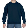 Navy - Front - Gildan Childrens-Kids Heavy Blend Drop Shoulder Sweatshirt